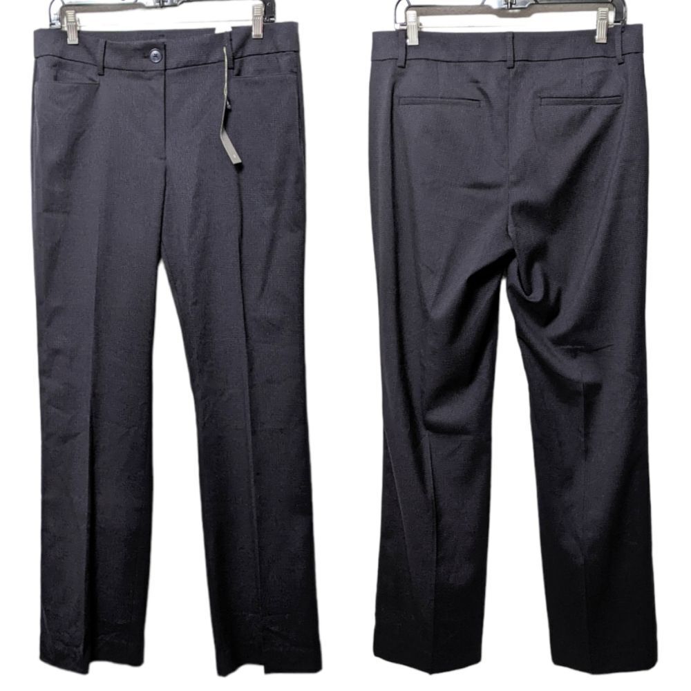 Women's Black Straight-Leg Dress Pants